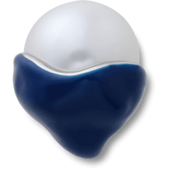 Blue Dipped Enamel SMT Pearl Jibbitz™ charms