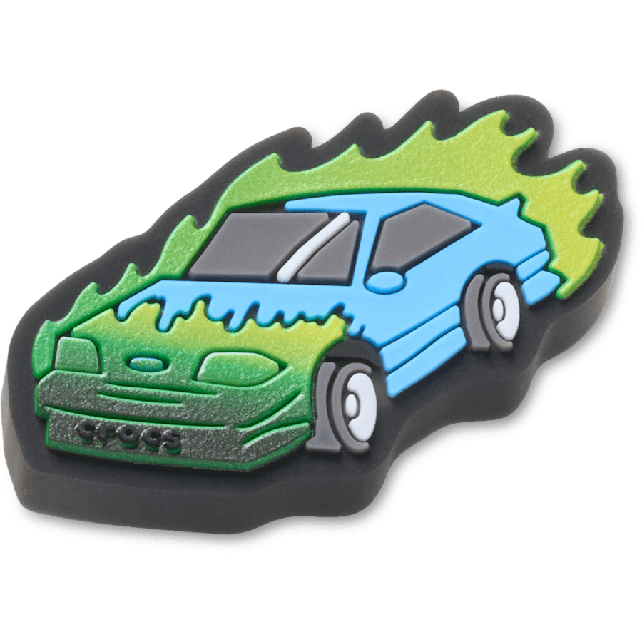 Lights Up Fire Race Car Jibbitz™ charms