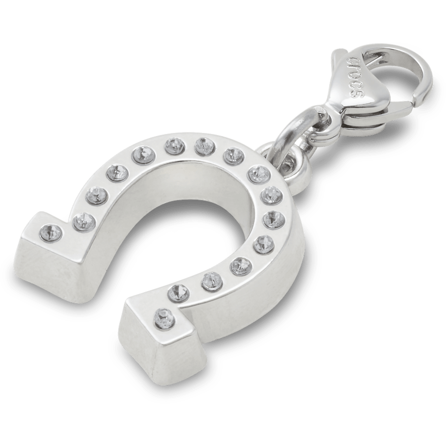 Lucky Silver Horseshoe Charm Jibbitz charm