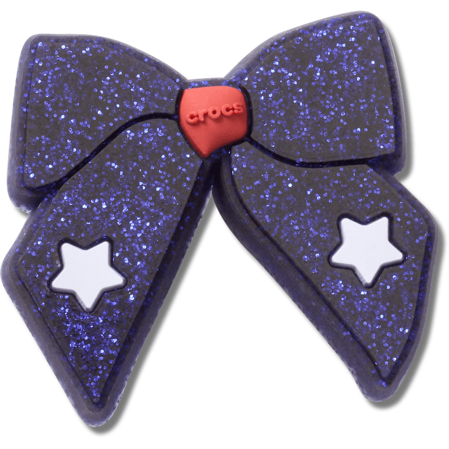 Glittery Blue Bow Jibbitz™ charms
