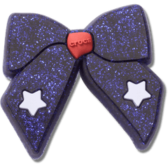 Glittery Blue Bow Jibbitz™ charms