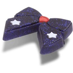 Glittery Blue Bow Jibbitz™ charms