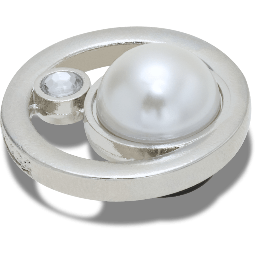 Silver Ring With Pearl Jibbitz™ charms