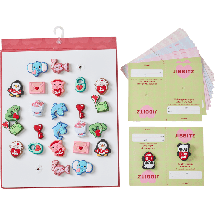 Valentines Day Card 26 Pack Jibbitz™ charms