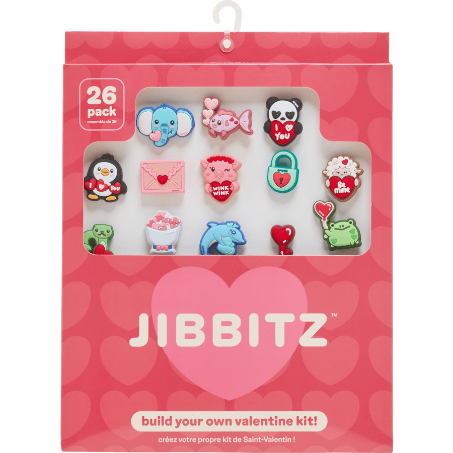 Valentines Day Card 26 Pack Jibbitz™ charms