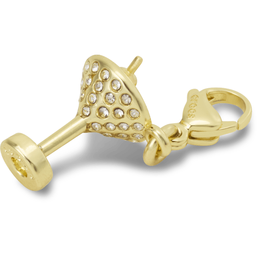 Gold Martini Charm Jibbitz charm