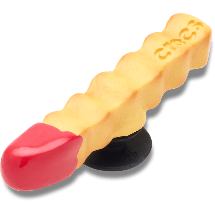 French Fry Dipped in Ketchup Jibbitz™ charms