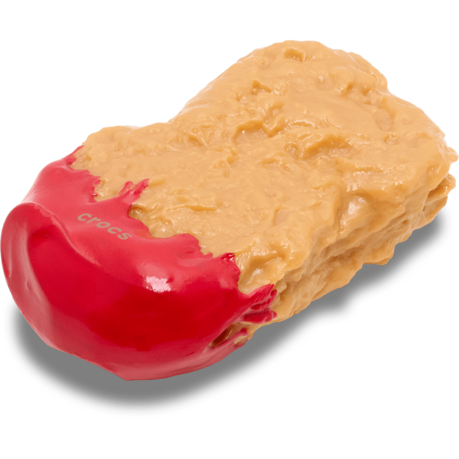 Chicken Nugget Dipped Ketchup Jibbitz™ charms