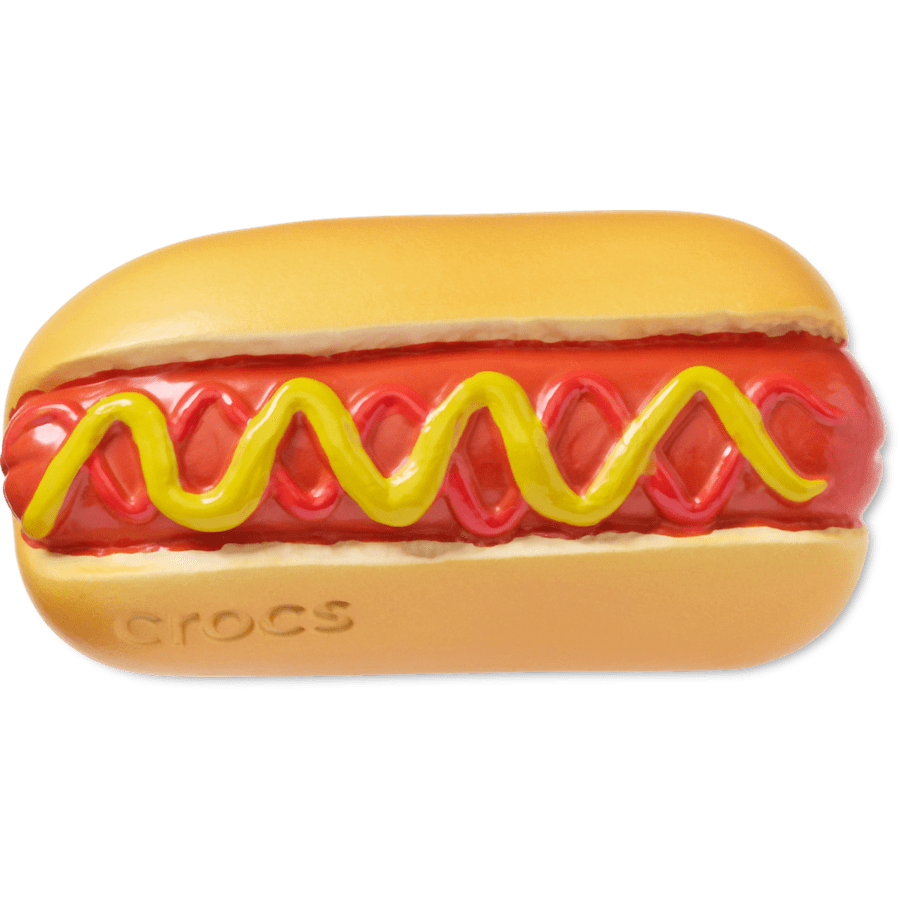 Hot Dog Dipped in Mustard Jibbitz™ charms
