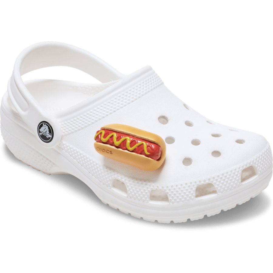 Hot Dog Dipped in Mustard Jibbitz™ charms