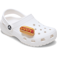 Hot Dog Dipped in Mustard Jibbitz™ charms