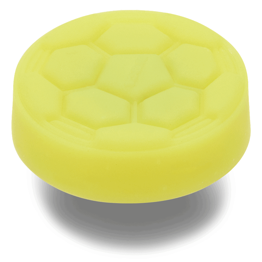 Lights Up Yellow Soccer Ball Jibbitz™ charms