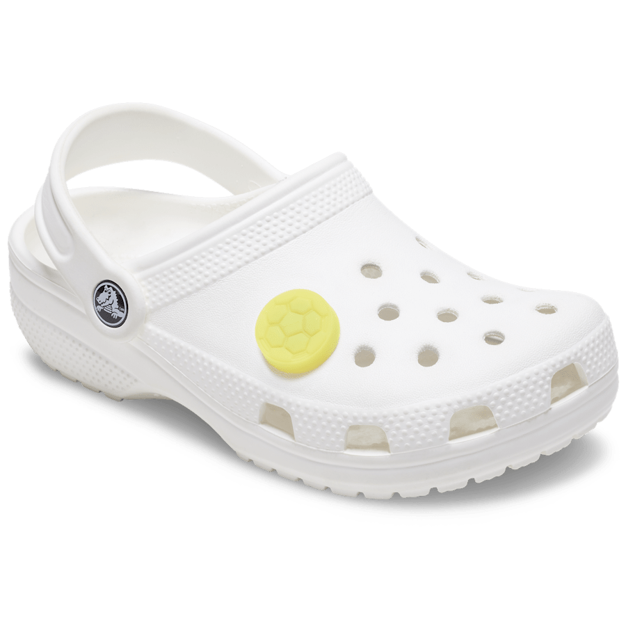 Lights Up Yellow Soccer Ball Jibbitz™ charms
