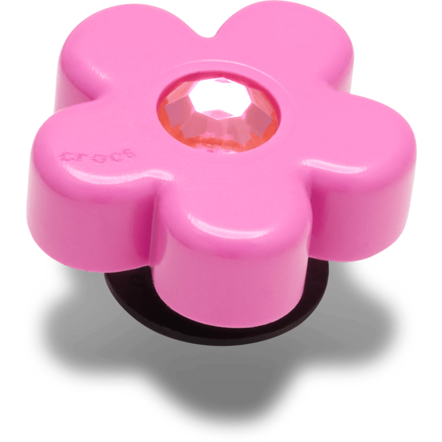 Bright Pink Flower With Gem Jibbitz™ charms