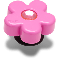 Bright Pink Flower With Gem Jibbitz™ charms