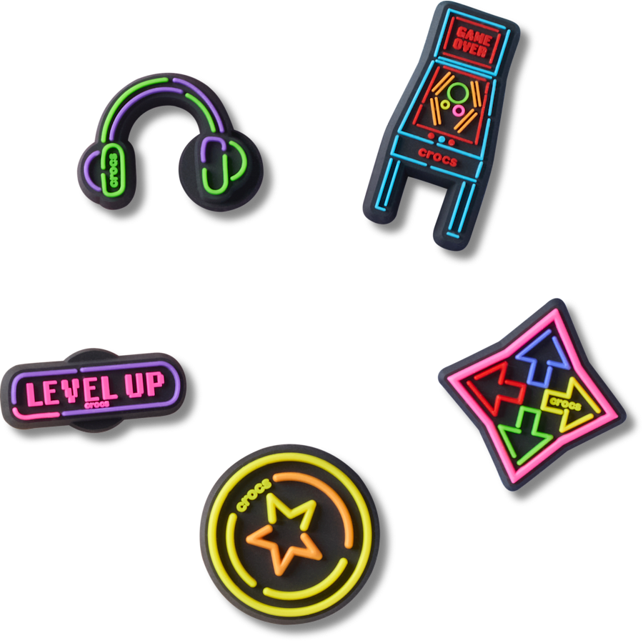 Level Up Gamer 5 Pack Jibbitz™ charms