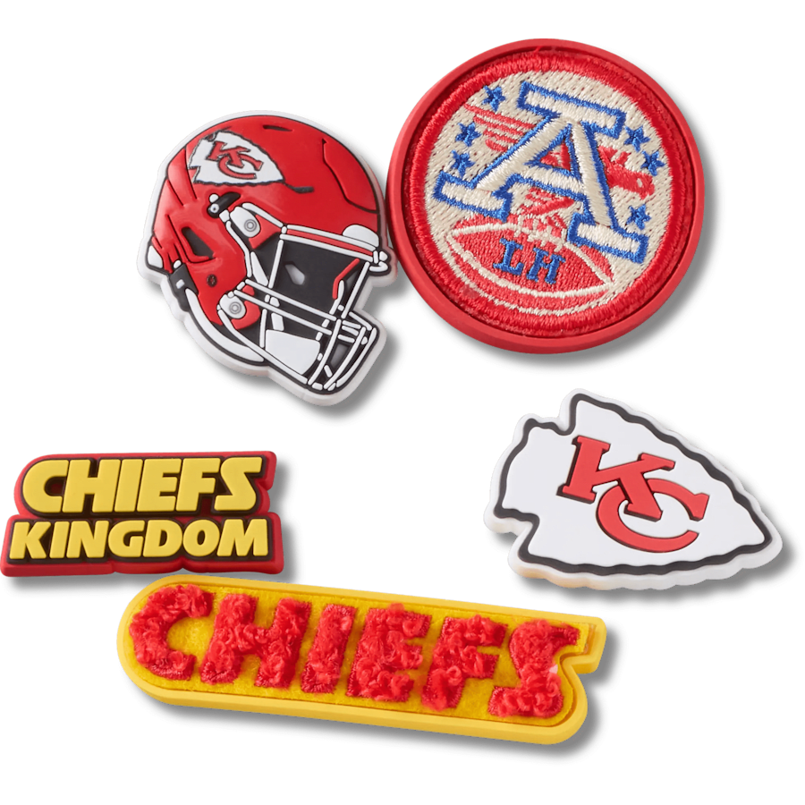 NFL Kansas City Chiefs 5 Pack Jibbitz Shoe Charm