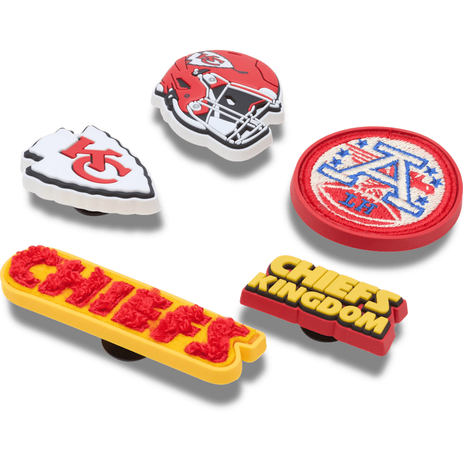 NFL Kansas City Chiefs 5 Pack Jibbitz Shoe Charm