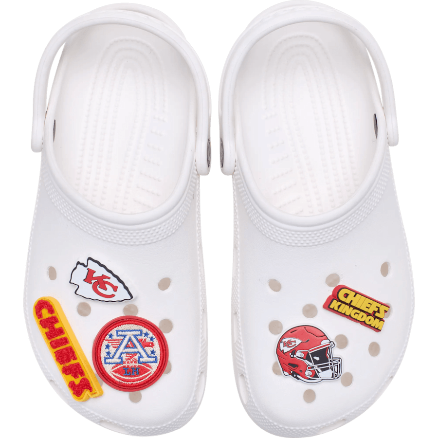 NFL Kansas City Chiefs 5 Pack Jibbitz Shoe Charm