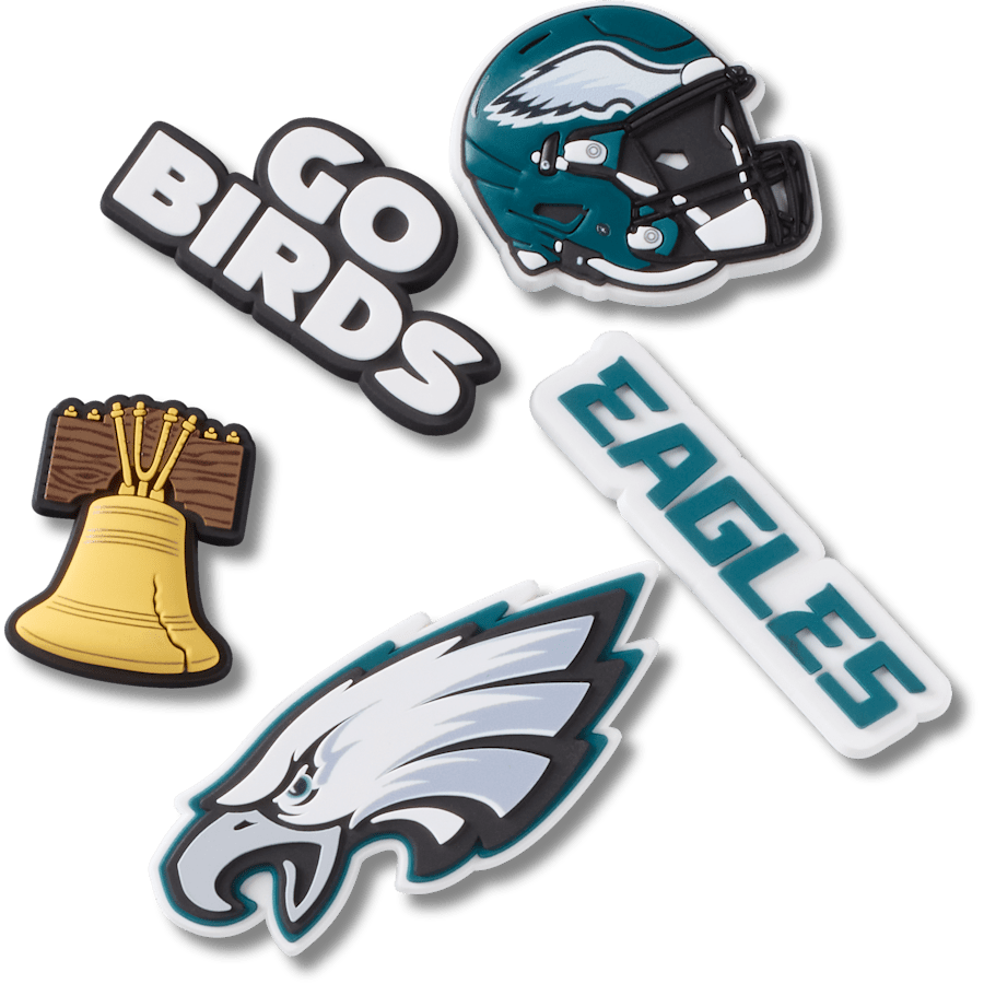 NFL Philadelphia Eagles 5 Pack Jibbitz Shoe Charm