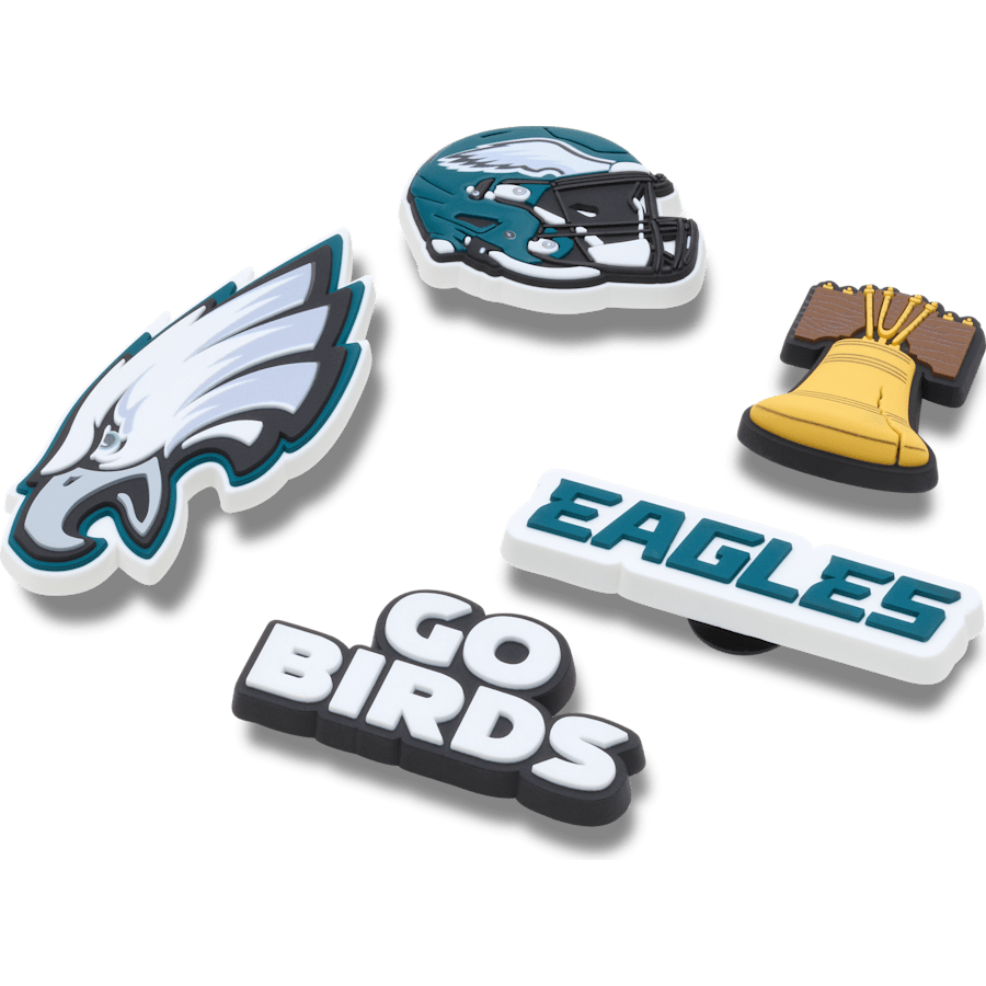 NFL Philadelphia Eagles 5 Pack Jibbitz Shoe Charm