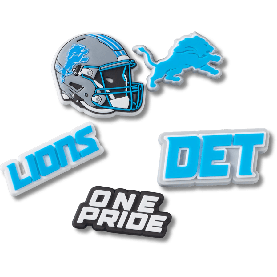 NFL Detroit Lions 5 Pack Jibbitz Shoe Charm