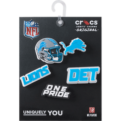 NFL Detroit Lions 5 Pack Jibbitz Shoe Charm