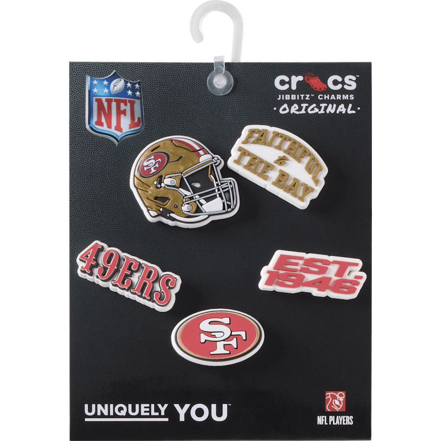 NFL San Francisco 49ers 5 Pack Jibbitz Shoe Charm