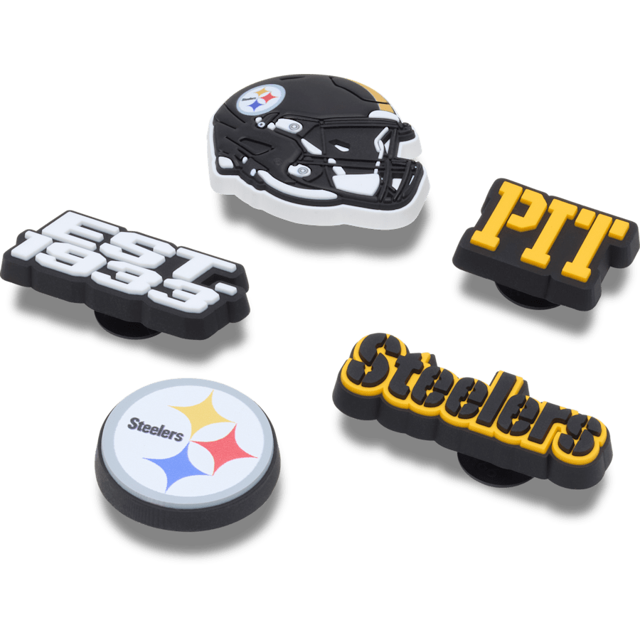 NFL Pittsburgh Steelers 5 Pack Jibbitz Shoe Charm