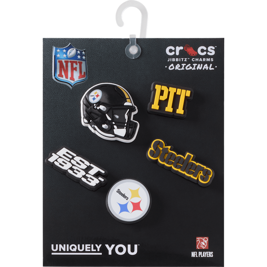 NFL Pittsburgh Steelers 5 Pack Jibbitz Shoe Charm