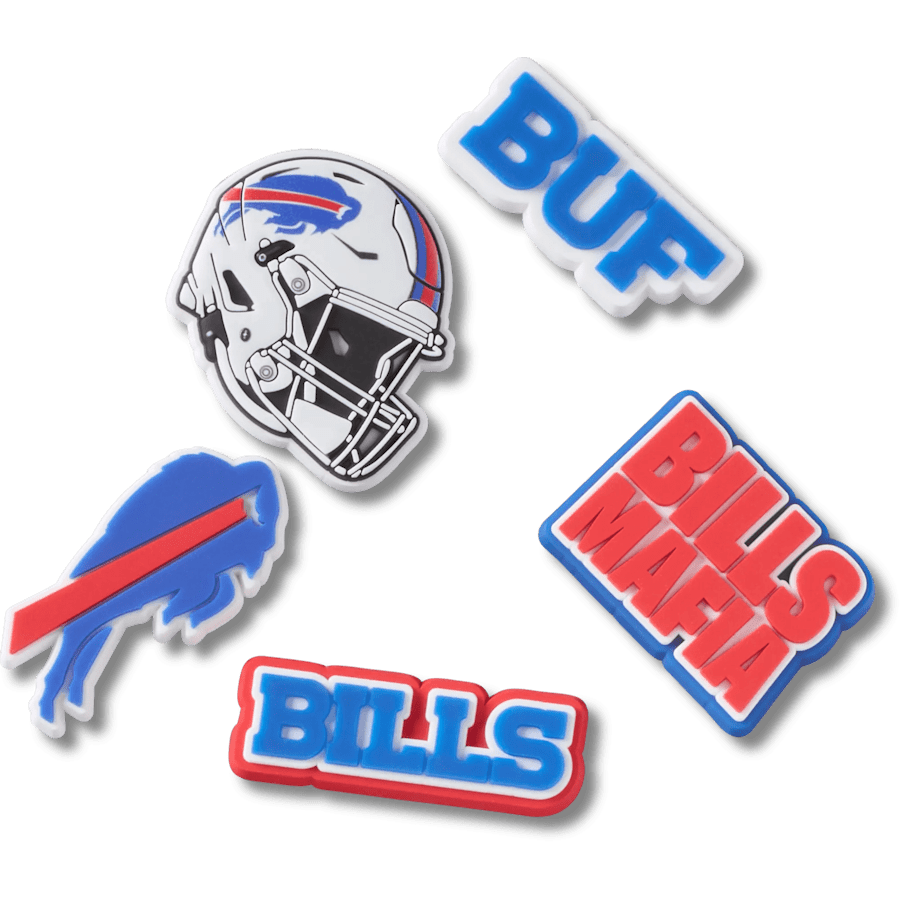 NFL Buffalo Bills 5 Pack Jibbitz Shoe Charm