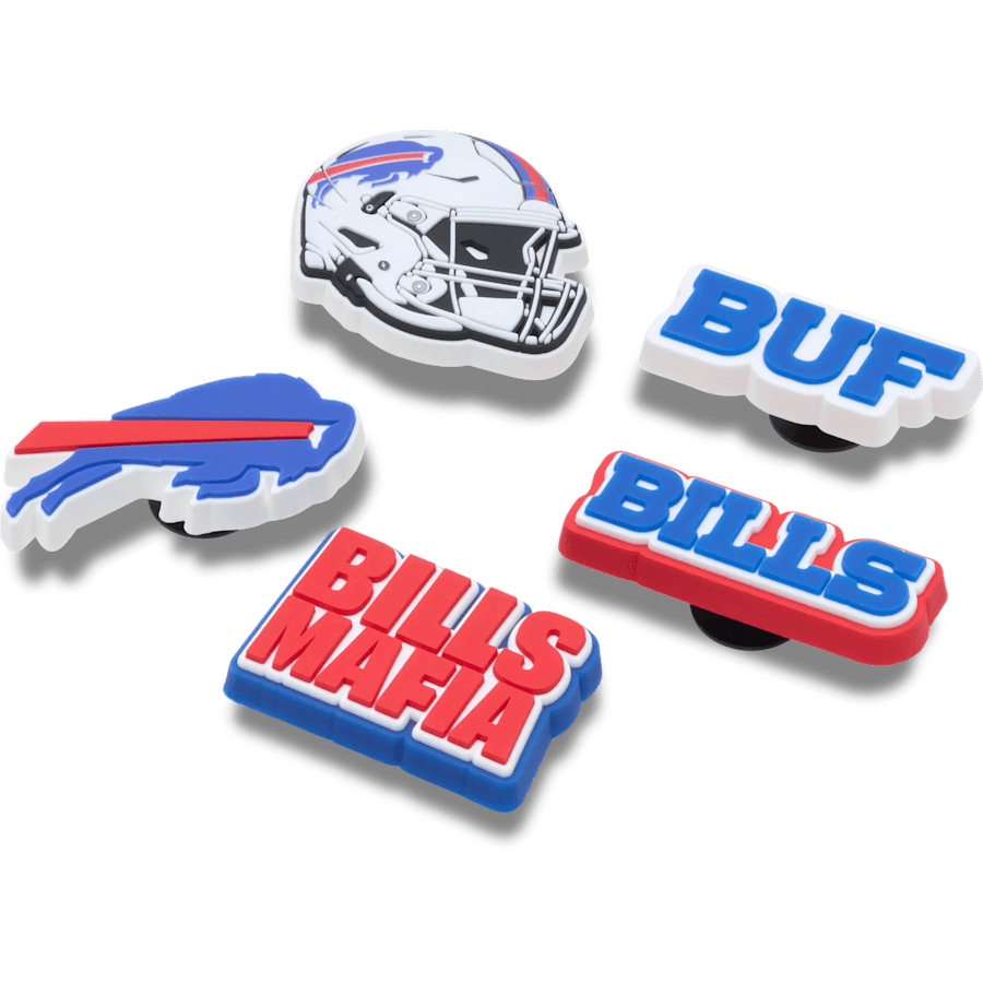 NFL Buffalo Bills 5 Pack Jibbitz Shoe Charm