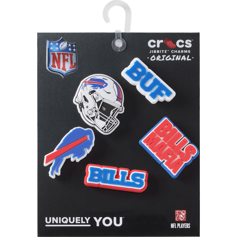 NFL Buffalo Bills 5 Pack Jibbitz Shoe Charm