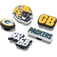 NFL Green Bay Packers 5 Pack Jibbitz Shoe Charm