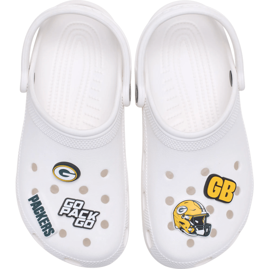 NFL Green Bay Packers 5 Pack Jibbitz Shoe Charm