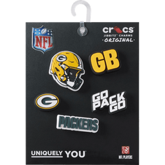 NFL Green Bay Packers 5 Pack Jibbitz Shoe Charm