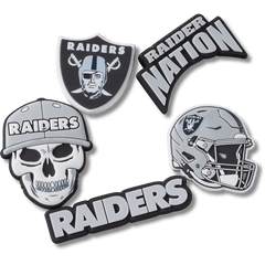 NFL Las Vegas Raiders 5 Pack Jibbitz Shoe Charm