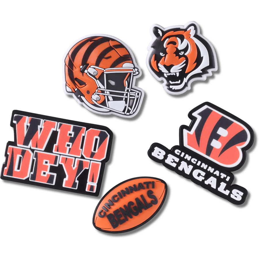 NFL Cincinnati Bengals 5 Pack Jibbitz Shoe Charm