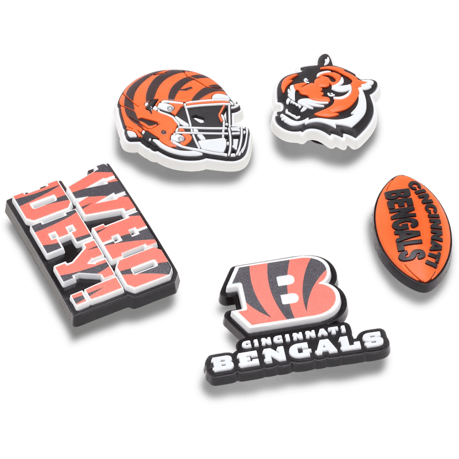 NFL Cincinnati Bengals 5 Pack Jibbitz Shoe Charm