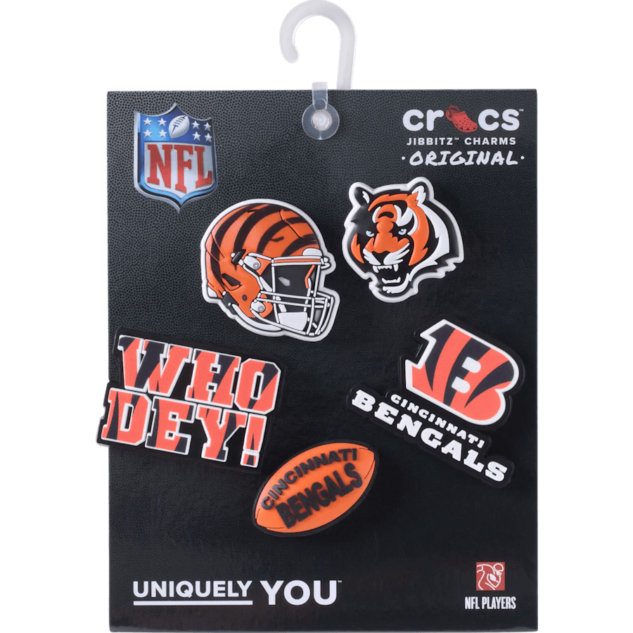 NFL Cincinnati Bengals 5 Pack Jibbitz Shoe Charm