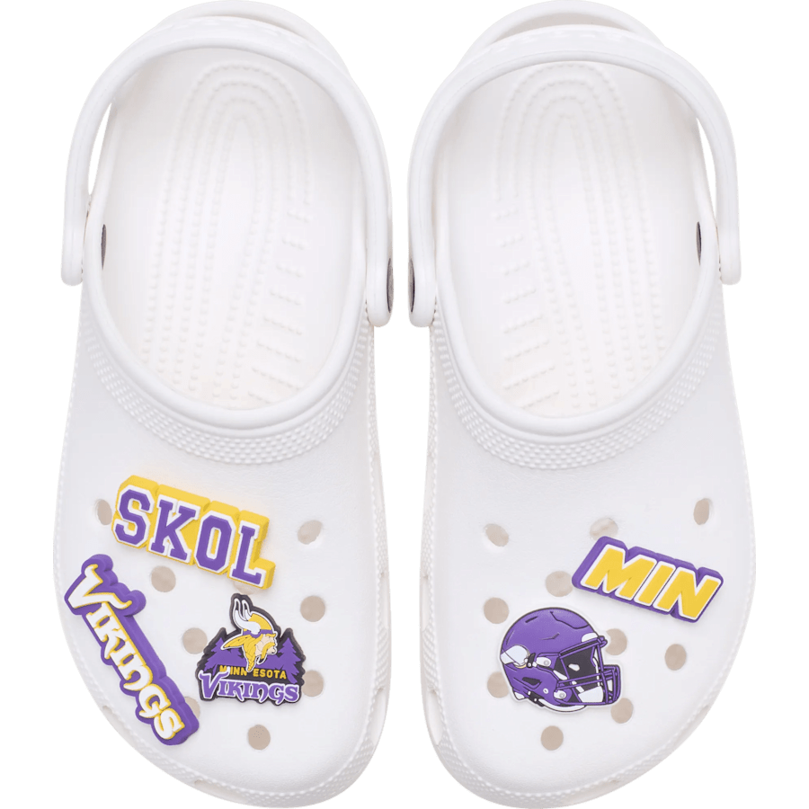 NFL Minnesota Vikings 5 Pack Jibbitz Shoe Charm