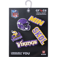 NFL Minnesota Vikings 5 Pack Jibbitz Shoe Charm
