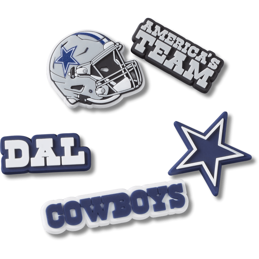 NFL Dallas Cowboys 5 Pack Jibbitz Shoe Charm