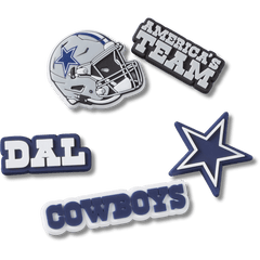 NFL Dallas Cowboys 5 Pack Jibbitz Shoe Charm