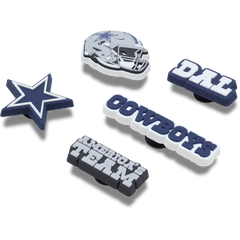 NFL Dallas Cowboys 5 Pack Jibbitz Shoe Charm