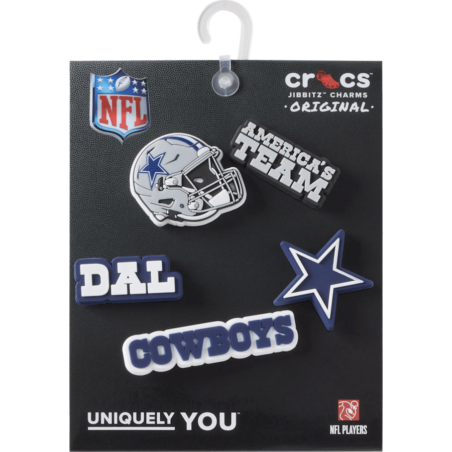 NFL Dallas Cowboys 5 Pack Jibbitz Shoe Charm