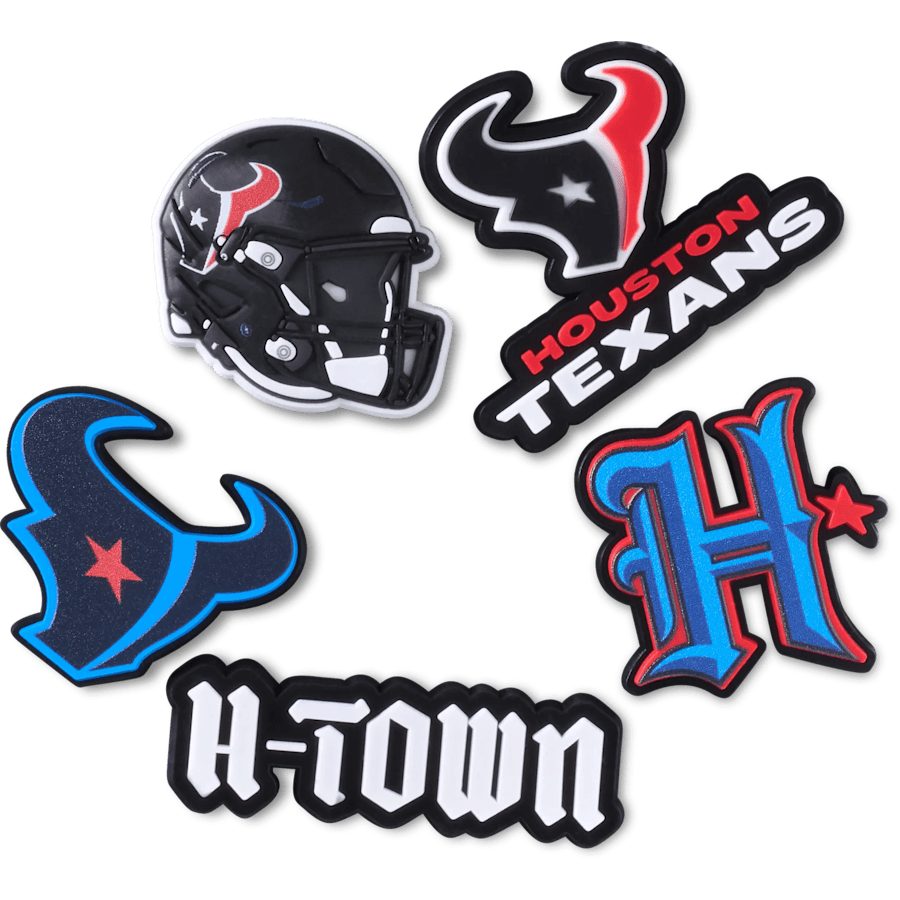NFL Houston Texans 5 Pack Jibbitz Shoe Charm