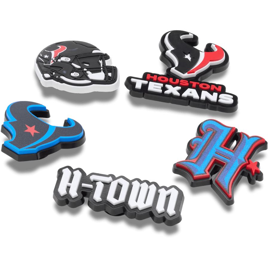 NFL Houston Texans 5 Pack Jibbitz Shoe Charm