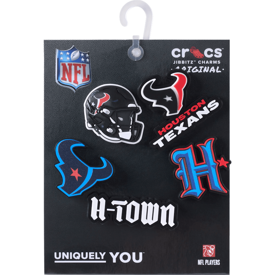 NFL Houston Texans 5 Pack Jibbitz Shoe Charm