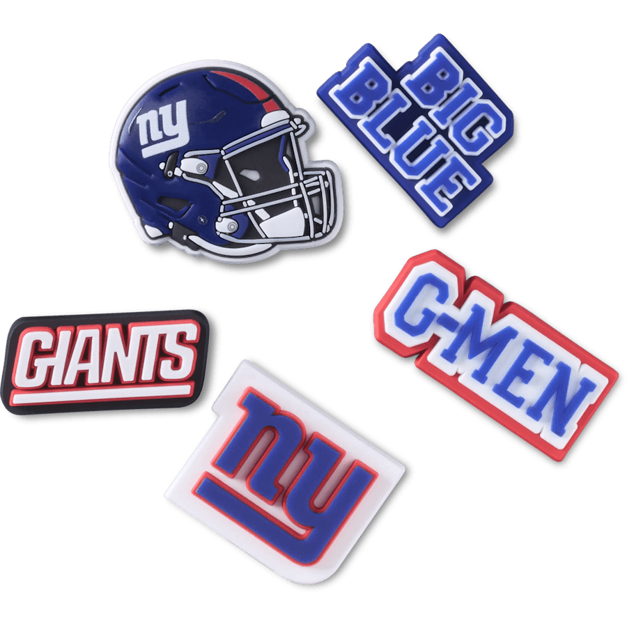 NFL New York Giants 5 Pack Jibbitz Shoe Charm